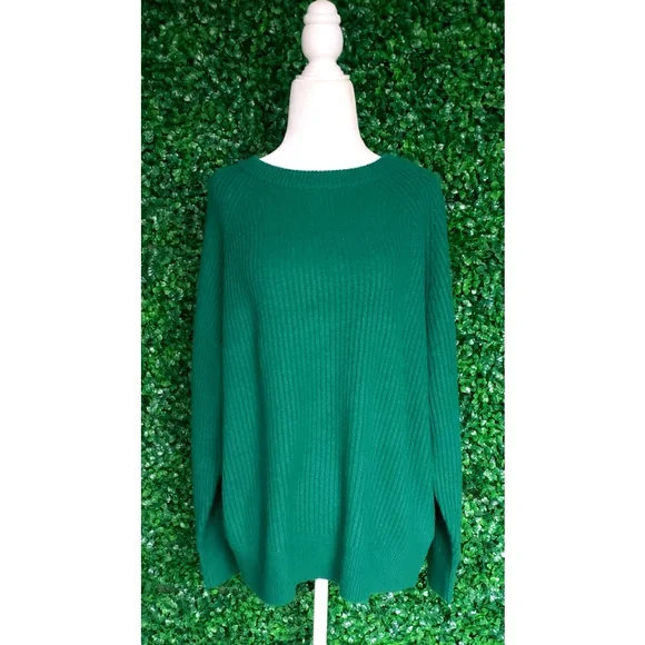 J.Crew Ribbed cashmere oversized crewneck sweater - Picture 3 of 10